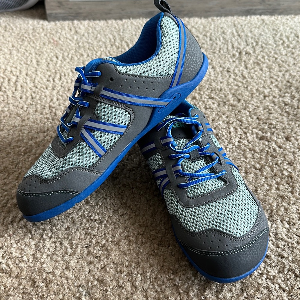 Xero Shoes Prio Women's Running Shoes Size 10 Gray Aqua Blue